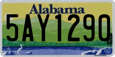 AL license plate 5AY1290