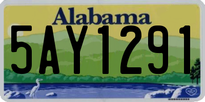 AL license plate 5AY1291