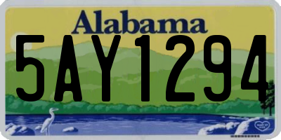 AL license plate 5AY1294