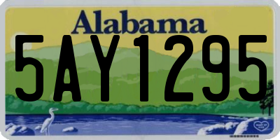 AL license plate 5AY1295