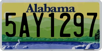 AL license plate 5AY1297