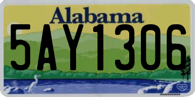 AL license plate 5AY1306