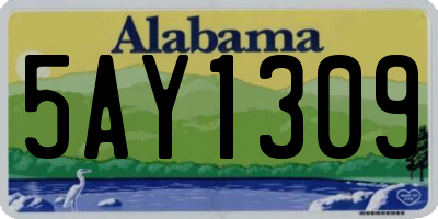 AL license plate 5AY1309