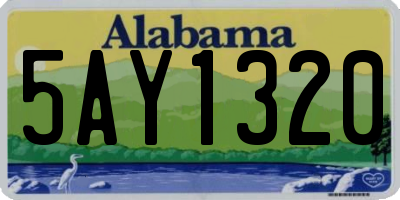 AL license plate 5AY1320