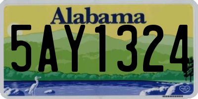 AL license plate 5AY1324