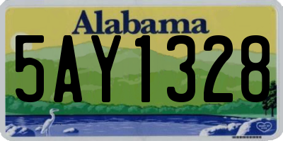 AL license plate 5AY1328