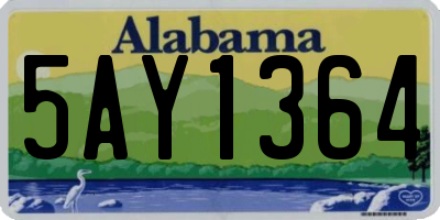 AL license plate 5AY1364