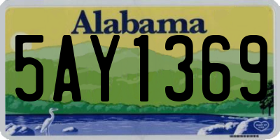 AL license plate 5AY1369