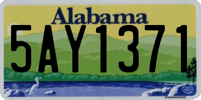 AL license plate 5AY1371