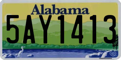 AL license plate 5AY1413