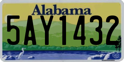AL license plate 5AY1432