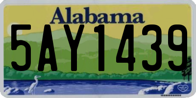AL license plate 5AY1439