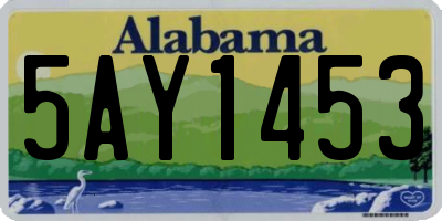 AL license plate 5AY1453