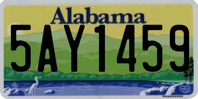 AL license plate 5AY1459