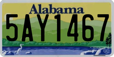 AL license plate 5AY1467