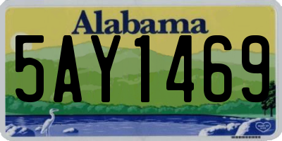 AL license plate 5AY1469