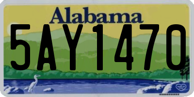 AL license plate 5AY1470