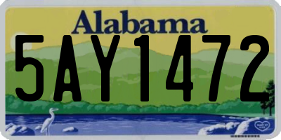 AL license plate 5AY1472