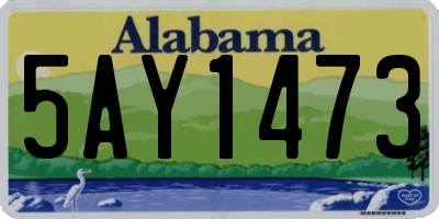 AL license plate 5AY1473