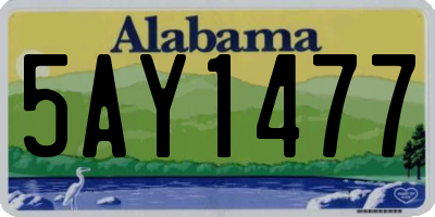 AL license plate 5AY1477