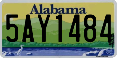 AL license plate 5AY1484