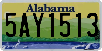 AL license plate 5AY1513