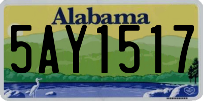 AL license plate 5AY1517