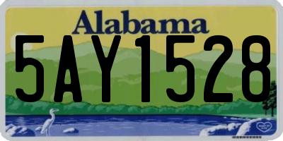 AL license plate 5AY1528