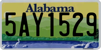 AL license plate 5AY1529