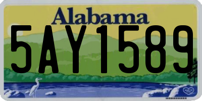 AL license plate 5AY1589