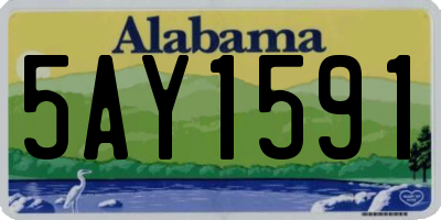 AL license plate 5AY1591