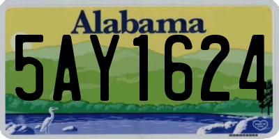 AL license plate 5AY1624
