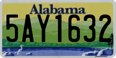 AL license plate 5AY1632