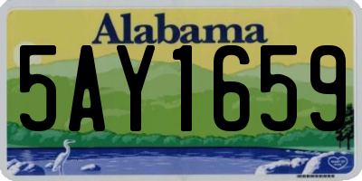 AL license plate 5AY1659
