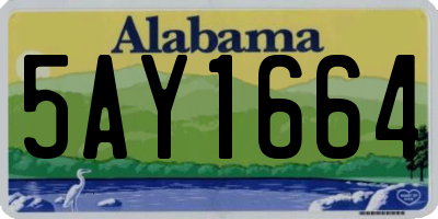 AL license plate 5AY1664