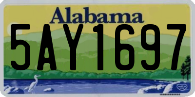 AL license plate 5AY1697