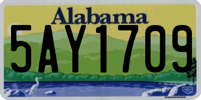AL license plate 5AY1709
