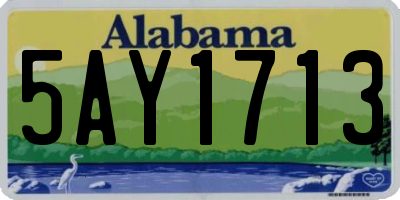 AL license plate 5AY1713