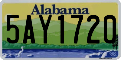 AL license plate 5AY1720
