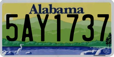 AL license plate 5AY1737