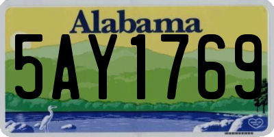 AL license plate 5AY1769