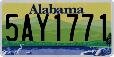 AL license plate 5AY1771