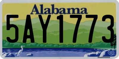 AL license plate 5AY1773