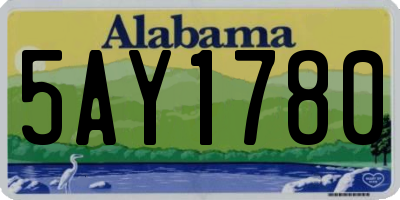 AL license plate 5AY1780