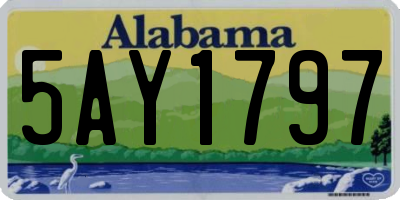 AL license plate 5AY1797