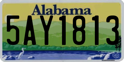 AL license plate 5AY1813