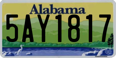 AL license plate 5AY1817