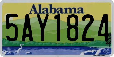AL license plate 5AY1824