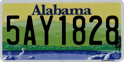 AL license plate 5AY1828