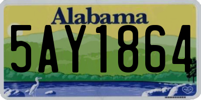 AL license plate 5AY1864